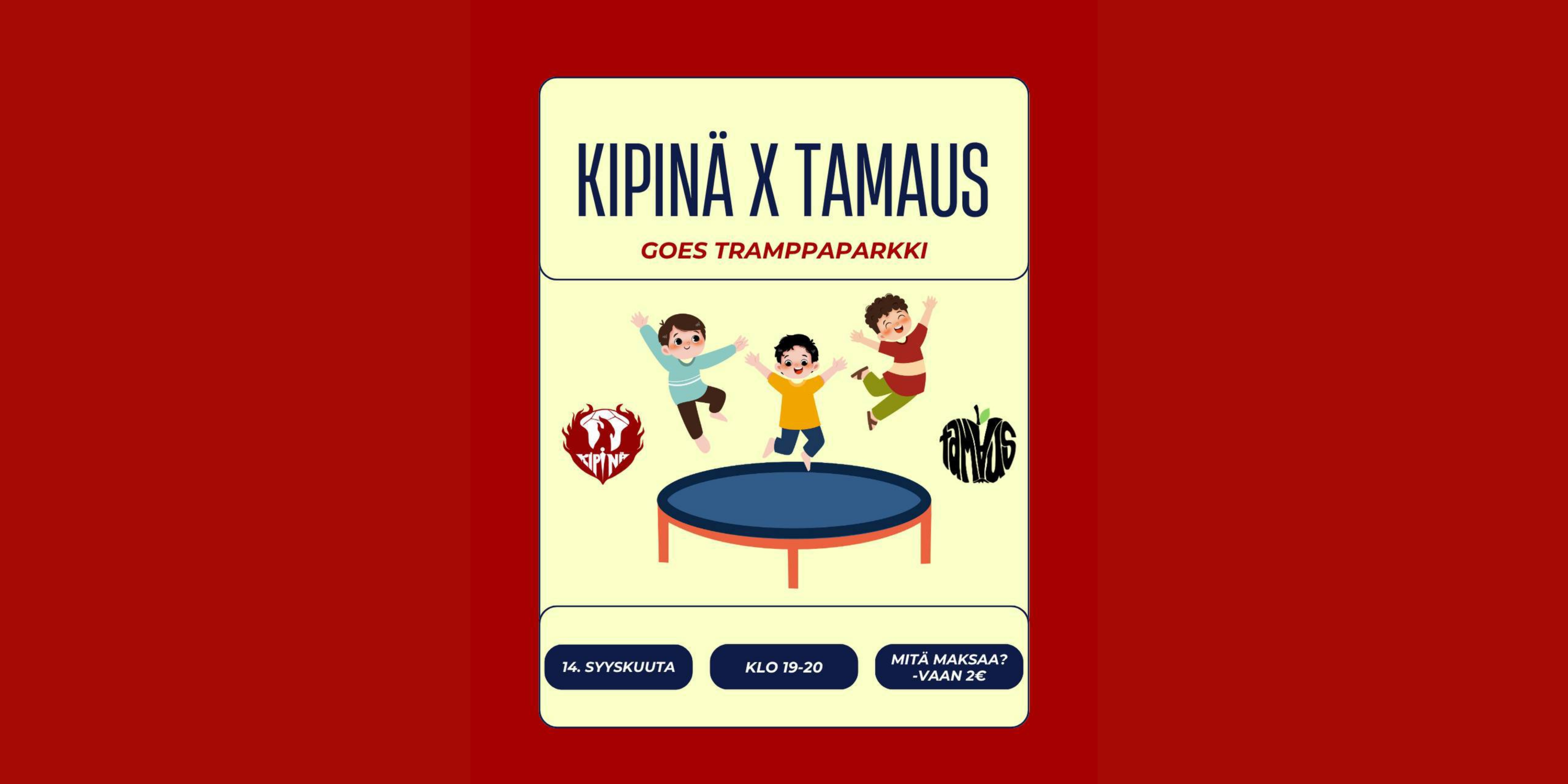 Kipinä x TamAus goes tramppapuisto